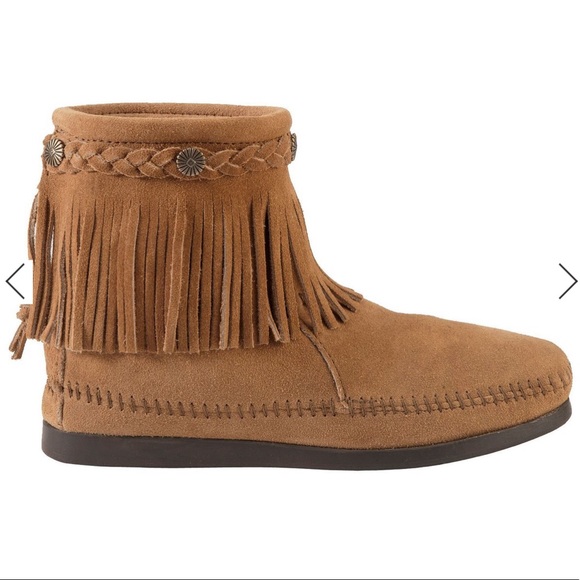 MINNETONKA WOMEN'S HI TOP BACK ZIP BOOTS - Picture 2 of 8